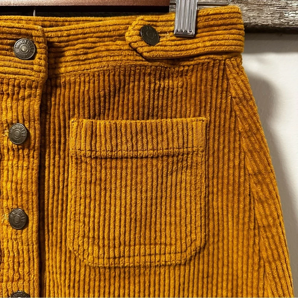 Madewell Corduroy A-Line Mini Skirt: Patch Pocket Edition - Picture 5 of 12